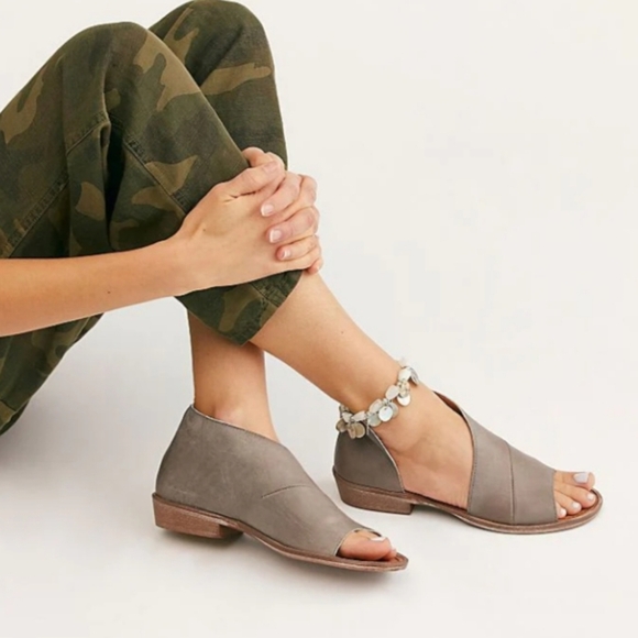 Free People Shoes - Free People Mont Blanc dove  gray open toe sandal